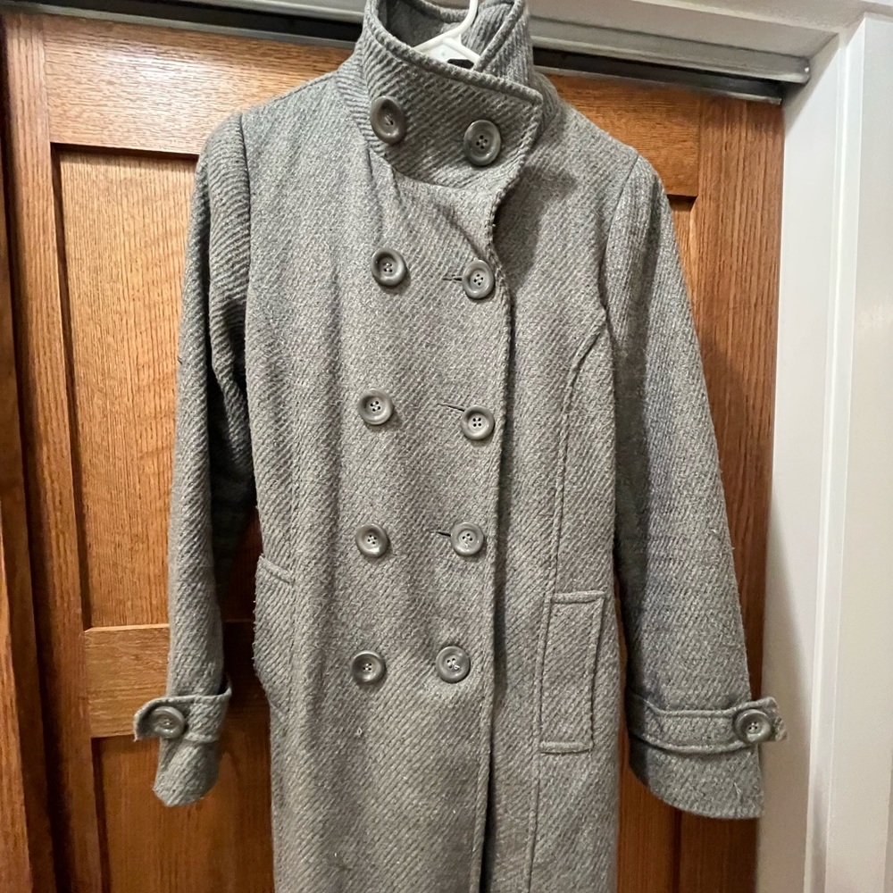Small Grey Tweed Peacoat woman’s